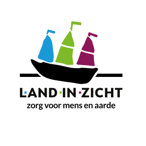 Logo Land in Zicht, zorg voor mens en aarde