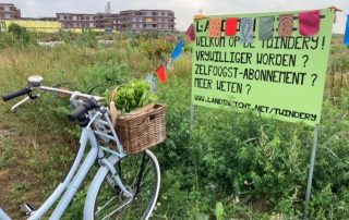 Met de fiets naar de tuinderij