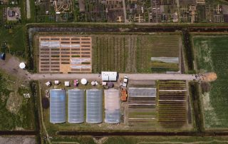 Land in Zicht van boven