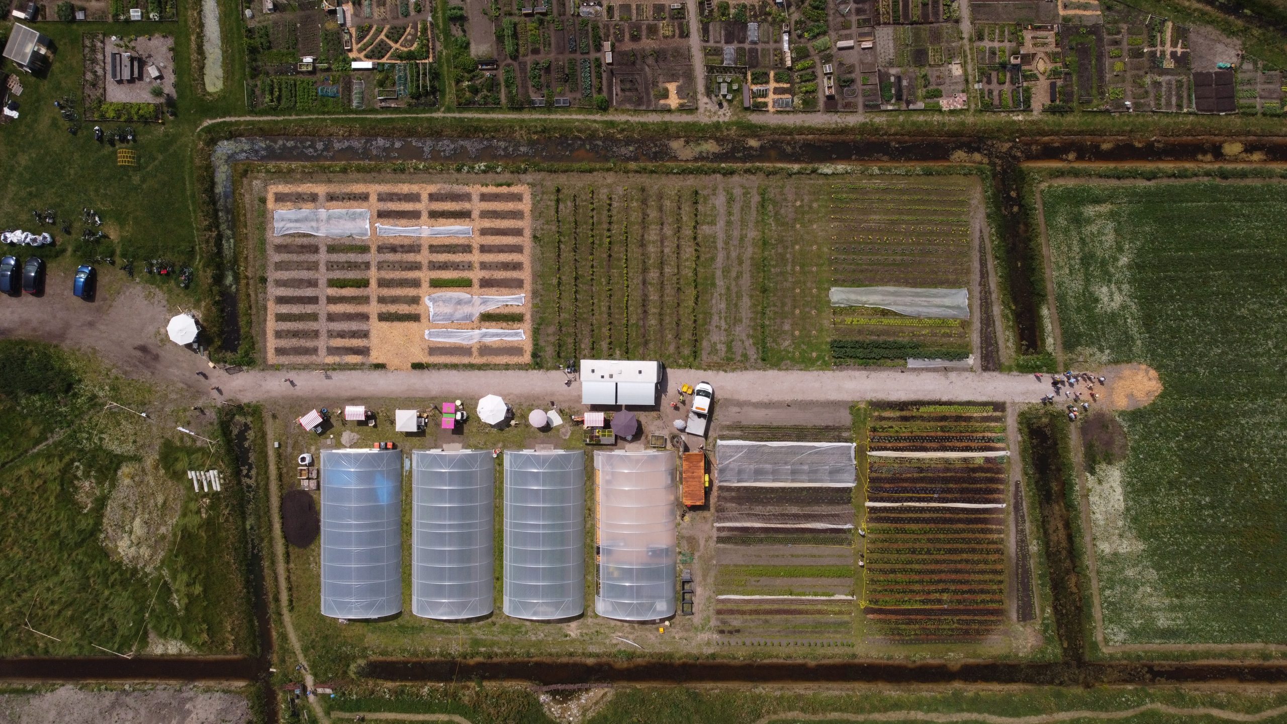 Land in Zicht van boven