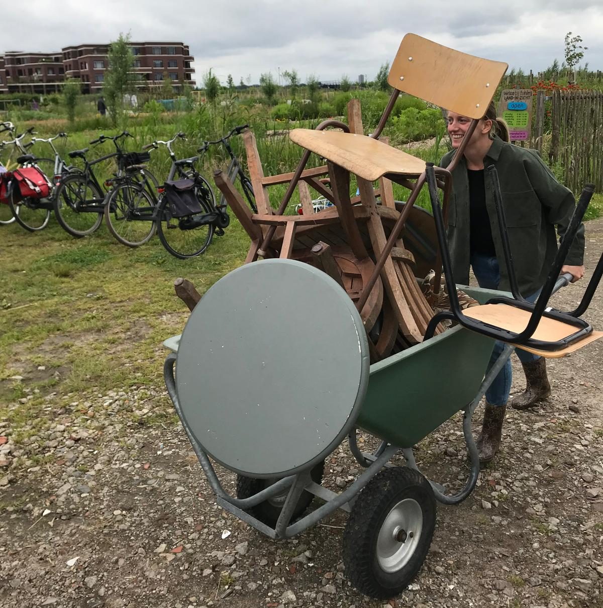 Milou druk op de Tuinderij Milou druk op de Tuinderij