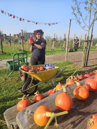 Dagbesteding gezellig aan het werk op de tuinderij.