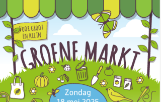 Op zondag 18 mei zijn we aanwezig op de Groene Markt! Kom langs en ontdek wat Land in Zicht allemaal te bieden heeft. We vertellen je graag meer over onze projecten op het gebied van duurzaamheid, inclusie en natuurverbondenheid. Tot dan!