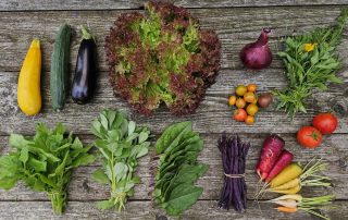 Heerlijke foto van onze oogst uit de Tuinderij.