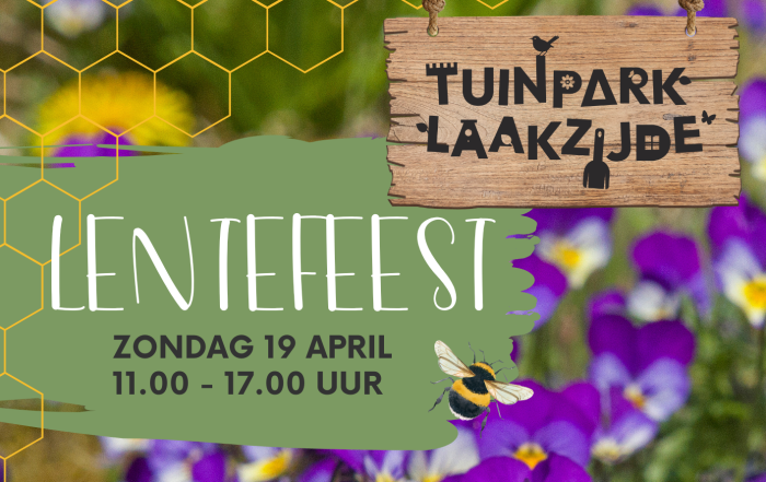 De datum van het Lentefeest 2026 bij Tuinpark Laakzijde is bekend! Kom op zondag 19 april voor een middag vol natuur, creativiteit en samenzijn. Het Lentefeest markeert de start van de lente: een tijd van groei en bloei in Amersfoort Vathorst.